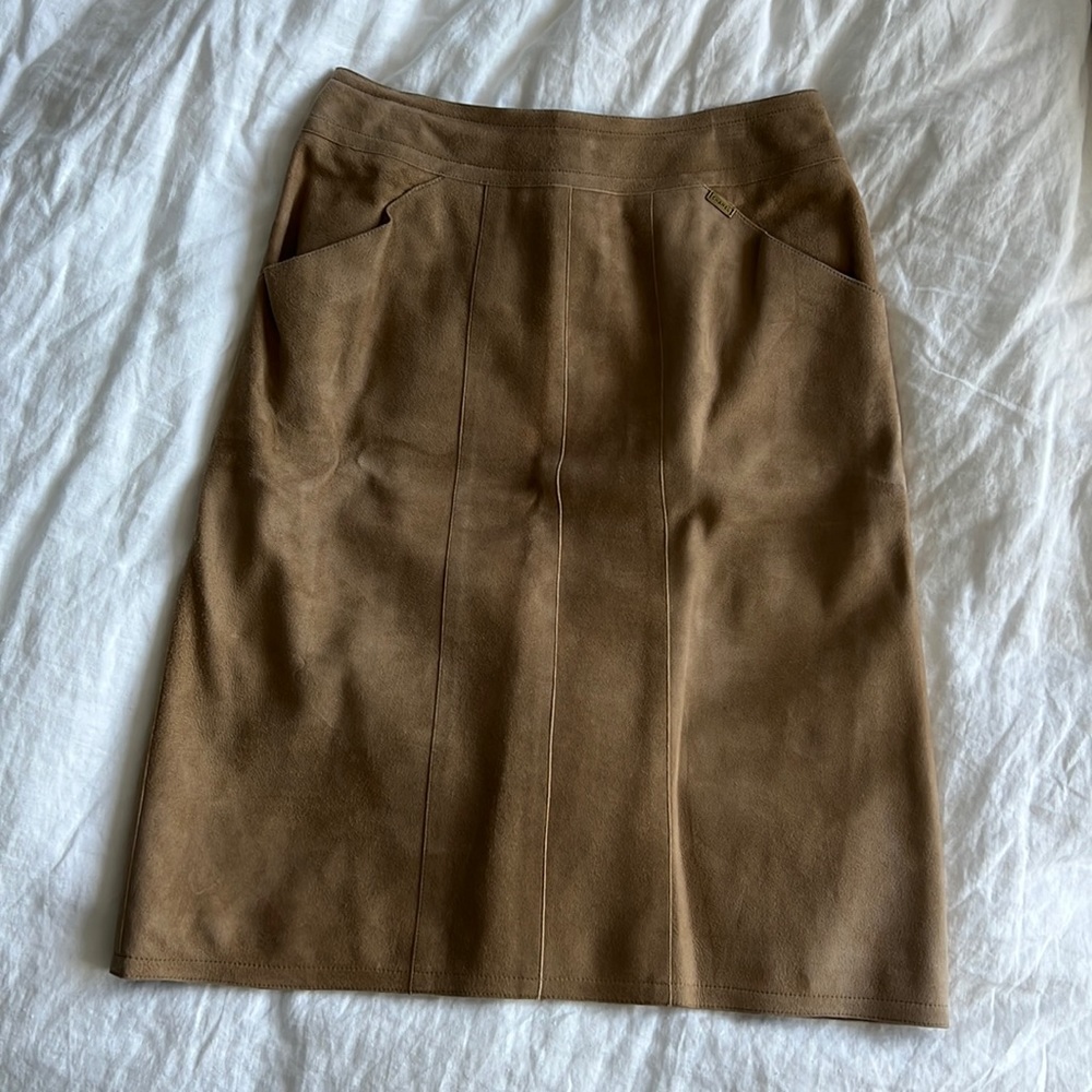 Suede Chanel Skirt